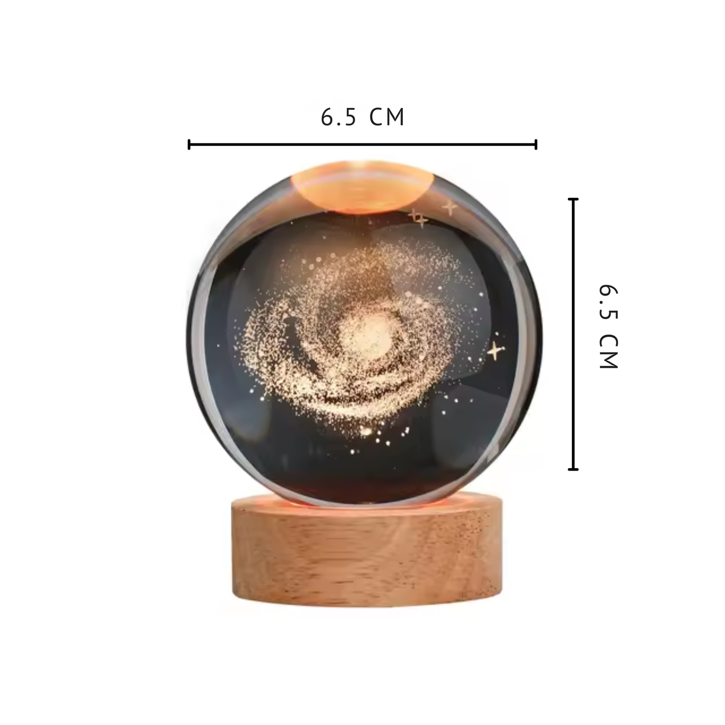 Esfera De Cristal 3D Luminosa